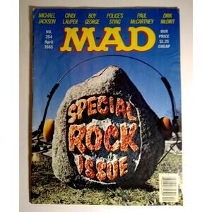 MAD Magazine Apr 1985 Music Videos Michael Jackson Riptide TV Parody Satire 254